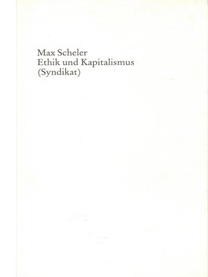 cover image of Ethik und Kapitalismus